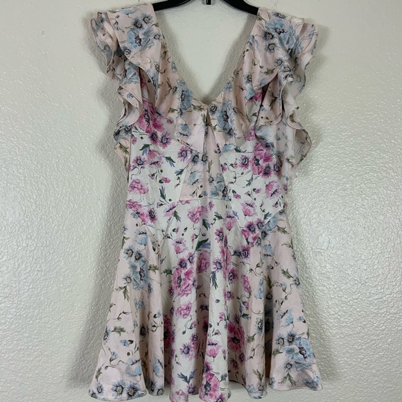 LoveShackFancy Dresses & Skirts - LoveShackFancy “Frankie” Silk Floral Dress Sz 2